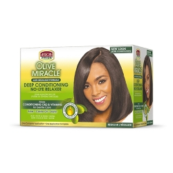 African Pride Olive Miracle Deep Conditioning - Défrisant Anti-Casse Regular