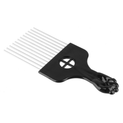 Peigne Afro avec Dents en Métal