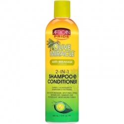African Pride Olive Miracle 2 in 1 Shampoo & Conditioner